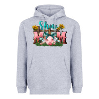 Heather Grey Show mom pig Mother's Day Heavyweight Hoodie - FaDigitalArtStudio