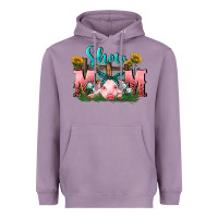 Lavender Show mom pig Mother's Day Heavyweight Hoodie - FaDigitalArtStudio