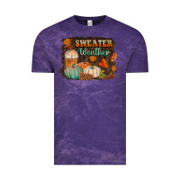Cloud Purple sweater weather Vintage Tee - BundleAndBundleShop
