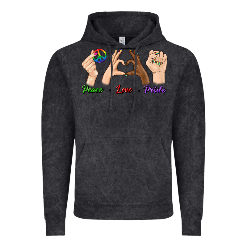 Peace Love Pride Vintage Hoodie by BundleAndBundleShop | Teevron