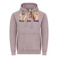 Vintage Zinc Peace Love Pride Vintage Hoodie - BundleAndBundleShop