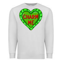 Dove Grey valentine's day hearts Premium Sweatshirt - FaDigitalArtStudio