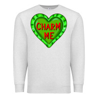 Oatmeal Heather valentine's day hearts Premium Sweatshirt - FaDigitalArtStudio