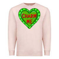 Pale Pink valentine's day hearts Premium Sweatshirt - FaDigitalArtStudio