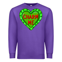 Purple valentine's day hearts Premium Sweatshirt - FaDigitalArtStudio