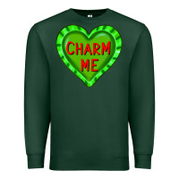 Sports Green valentine's day hearts Premium Sweatshirt - FaDigitalArtStudio
