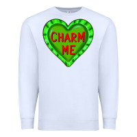 White valentine's day hearts Premium Sweatshirt - FaDigitalArtStudio