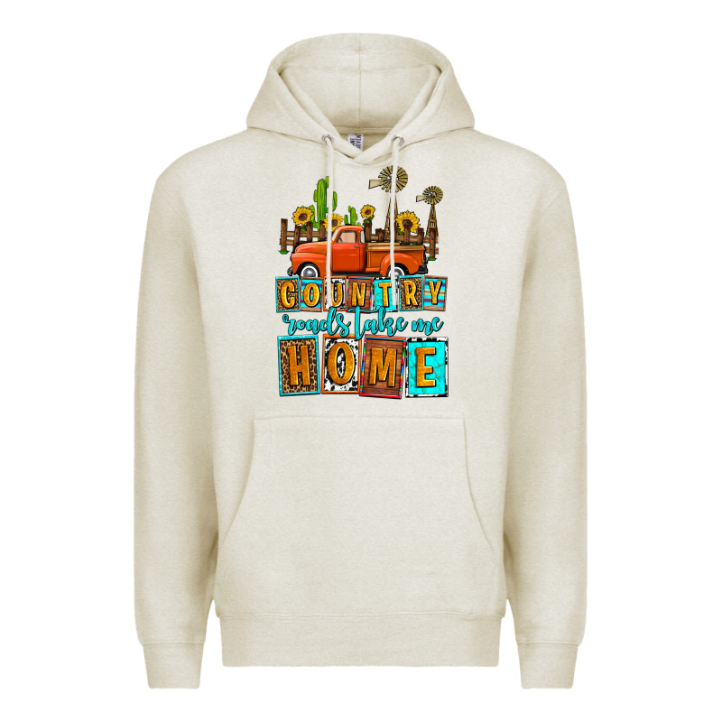 Country Roads Take Me Home Olivia Premium Hoodie by OliviaCreatesArt | Teevron