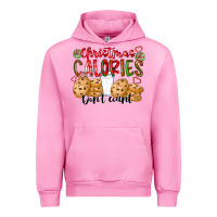 Fuchsia Pink christmas calories dont count Urban Hoodie - CowhideDigitalArt