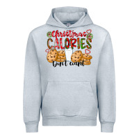 Heather Grey christmas calories dont count Urban Hoodie - CowhideDigitalArt