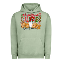 Pigment Oil Green christmas calories dont count Urban Hoodie - CowhideDigitalArt