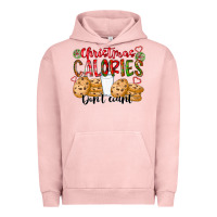Pigment Salmon christmas calories dont count Urban Hoodie - CowhideDigitalArt