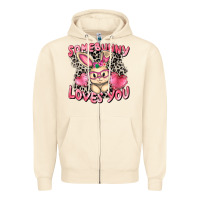 Sandshell Somebunny loves you Easter Day Zipper Hoodie - CowGirlArtShop