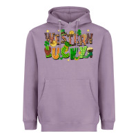 Lavender western lucky St. Patricks Day Heavyweight Hoodie - FaDigitalArtStudio