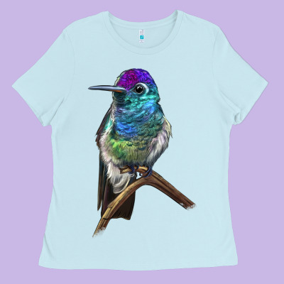 Rivoli`s Hummingbird Ladies Tee Designed By Lillyallendesigns