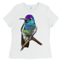 White Rivoli`s Hummingbird Ladies Tee - LillyAllenDesigns