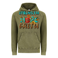 Vintage Olive Strength Hope Faith Vintage Hoodie - BundleAndBundleShop