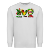 Dove Grey peace love juneteenth Premium Sweatshirt - FaDigitalArtStudio