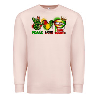 Pale Pink peace love juneteenth Premium Sweatshirt - FaDigitalArtStudio