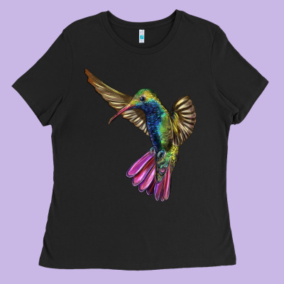 Broad Billed Hummingbird Ladies Tee Designed By Lillyallendesigns