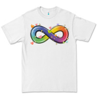 White infinity symbol autism Premium Tee - MaliasSmallBusiness