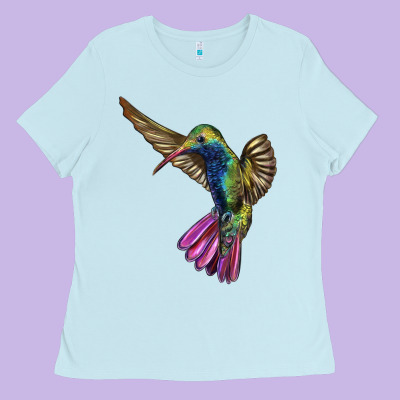 Broad Billed Hummingbird Ladies Tee Designed By Lillyallendesigns