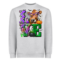 Heather Grey love cow halloween tbw Heavyweight Sweatshirt - texasbilliewilder