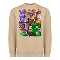 Mushroom love cow halloween tbw Heavyweight Sweatshirt - texasbilliewilder