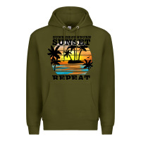 Army Green sunrise sunburn sunset repeat Premium Hoodie - JahusDesignShop