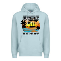 Blue Mist sunrise sunburn sunset repeat Premium Hoodie - JahusDesignShop