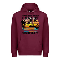 Burgundy sunrise sunburn sunset repeat Premium Hoodie - JahusDesignShop