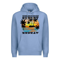 Colony Blue sunrise sunburn sunset repeat Premium Hoodie - JahusDesignShop