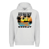 Dove Grey sunrise sunburn sunset repeat Premium Hoodie - JahusDesignShop