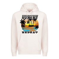 Pale Pink sunrise sunburn sunset repeat Premium Hoodie - JahusDesignShop