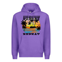 Purple sunrise sunburn sunset repeat Premium Hoodie - JahusDesignShop