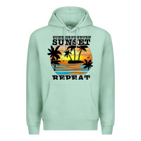 Seafoam sunrise sunburn sunset repeat Premium Hoodie - JahusDesignShop
