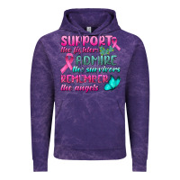 Cloud Purple Support The Lighters Admire The Survivors Remember The Angels Vintage Hoodie - BundleAndBundleShop