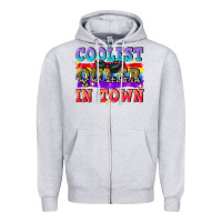 Heather Grey Coolest queer in town Zipper Hoodie - CowGirlArtShop