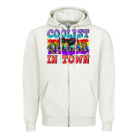 Oatmeal Heather Coolest queer in town Zipper Hoodie - CowGirlArtShop