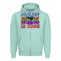 Seafoam Coolest queer in town Zipper Hoodie - CowGirlArtShop