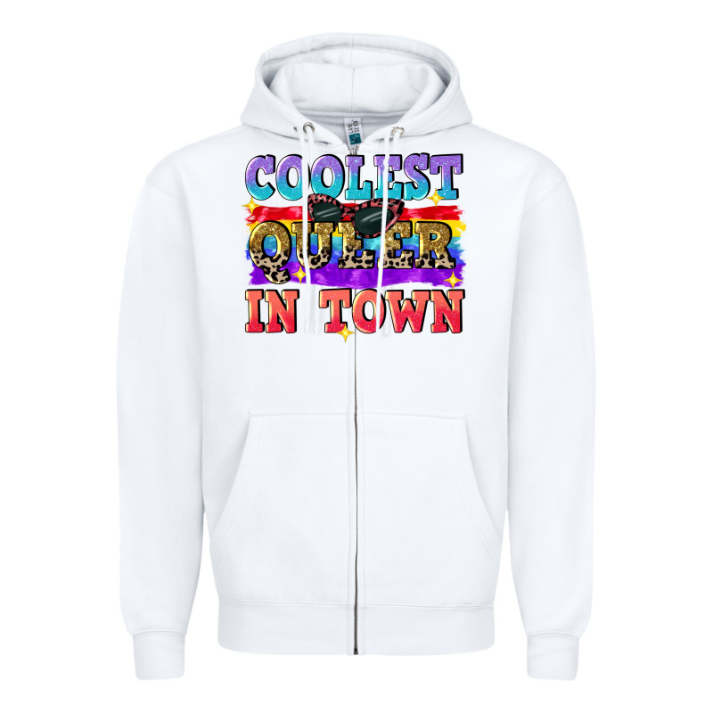 Coolest Queer In Town Zipper Hoodie by CowGirlArtShop | Teevron