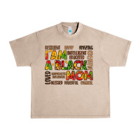 French Oak i am a black mom Urban Heavy Tee - LillyAllenDesigns