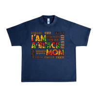 Navy i am a black mom Urban Heavy Tee - LillyAllenDesigns