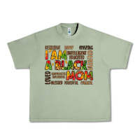 Oil Green i am a black mom Urban Heavy Tee - LillyAllenDesigns