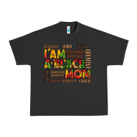 Pigment Black i am a black mom Urban Heavy Tee - LillyAllenDesigns