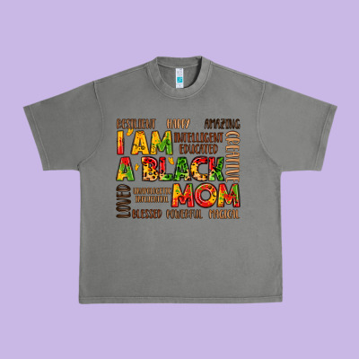I Am A Black Mom Urban Heavy Tee Designed By Lillyallendesigns