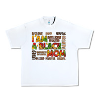 White i am a black mom Urban Heavy Tee - LillyAllenDesigns