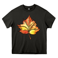 Asphalt withered leaf Heavy Core Tee - BarkalooDesign