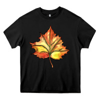 Black withered leaf Heavy Core Tee - BarkalooDesign