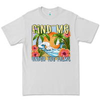 Dove Grey find me under the palms Premium Tee - MaliasSmallBusiness
